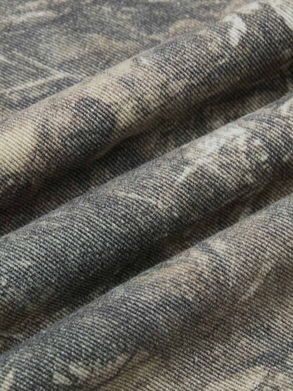 Abstract Camouflage Washed Barrel Jeans