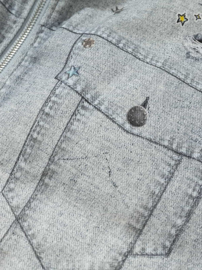 Winter-Ready Corduroy Jacket with Faux Fur Trim for Men 