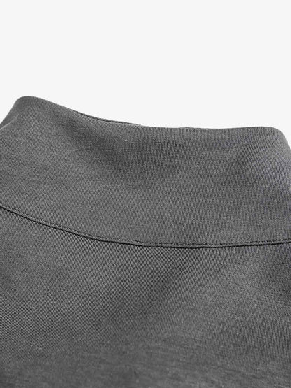 Faux Two-Piece Layered Half-Zip Pullover Long Sleeve T-Shirt 