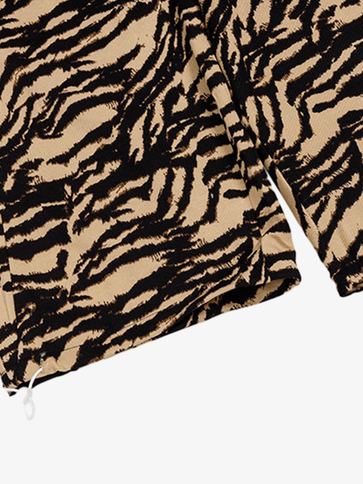 Retro Zebra Print Asymmetric Draped Patchwork Barrel Pants 