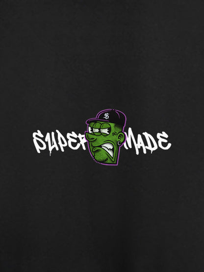 Stylish Graphic Hoodie with Unique Face Design for Casual Wear 