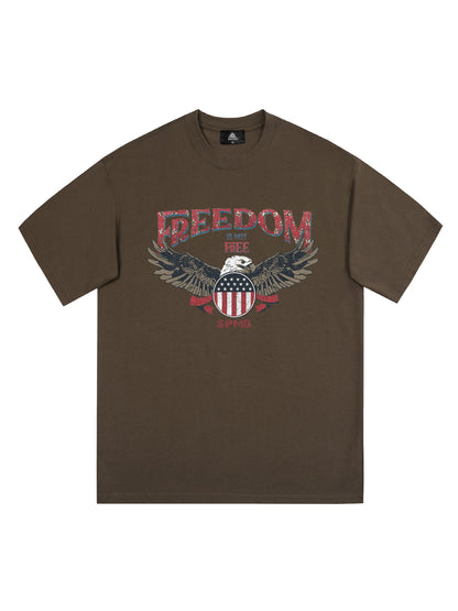 Original Freedom Eagle Print T-shirt 