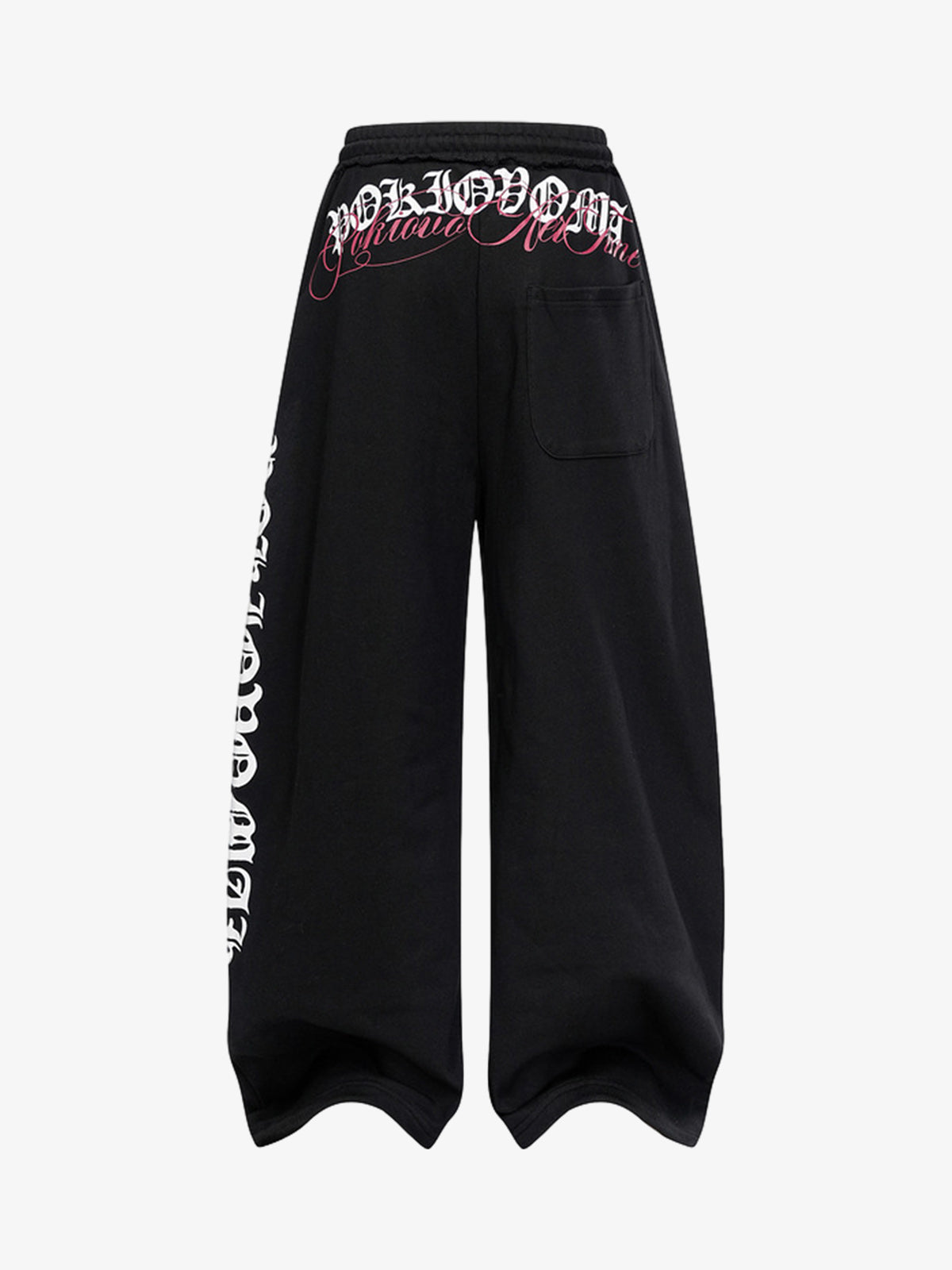 Stylish Wide-Leg Sweatpants with Unique Embroidery for Casual Wear 
