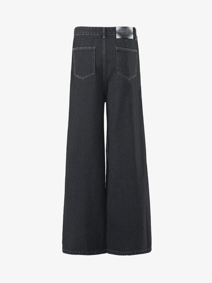 High-Waisted Wide-Leg Cargo Pants with Unique Pocket Design 