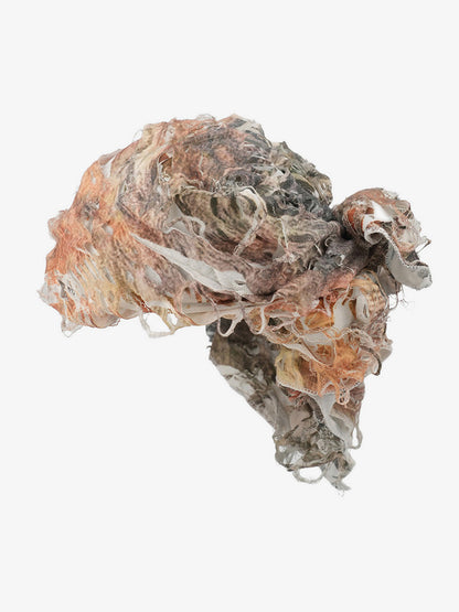 Distressed Denim Scarf with Unique Frayed Edges 