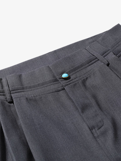 Turquoise Design Flared Scimitar Pants 