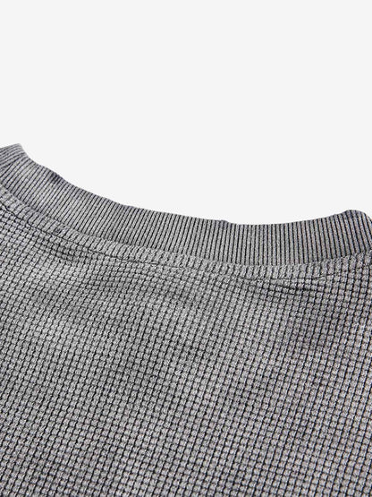 Portrait Pocket Ripped Long Sleeve T-Shirt 