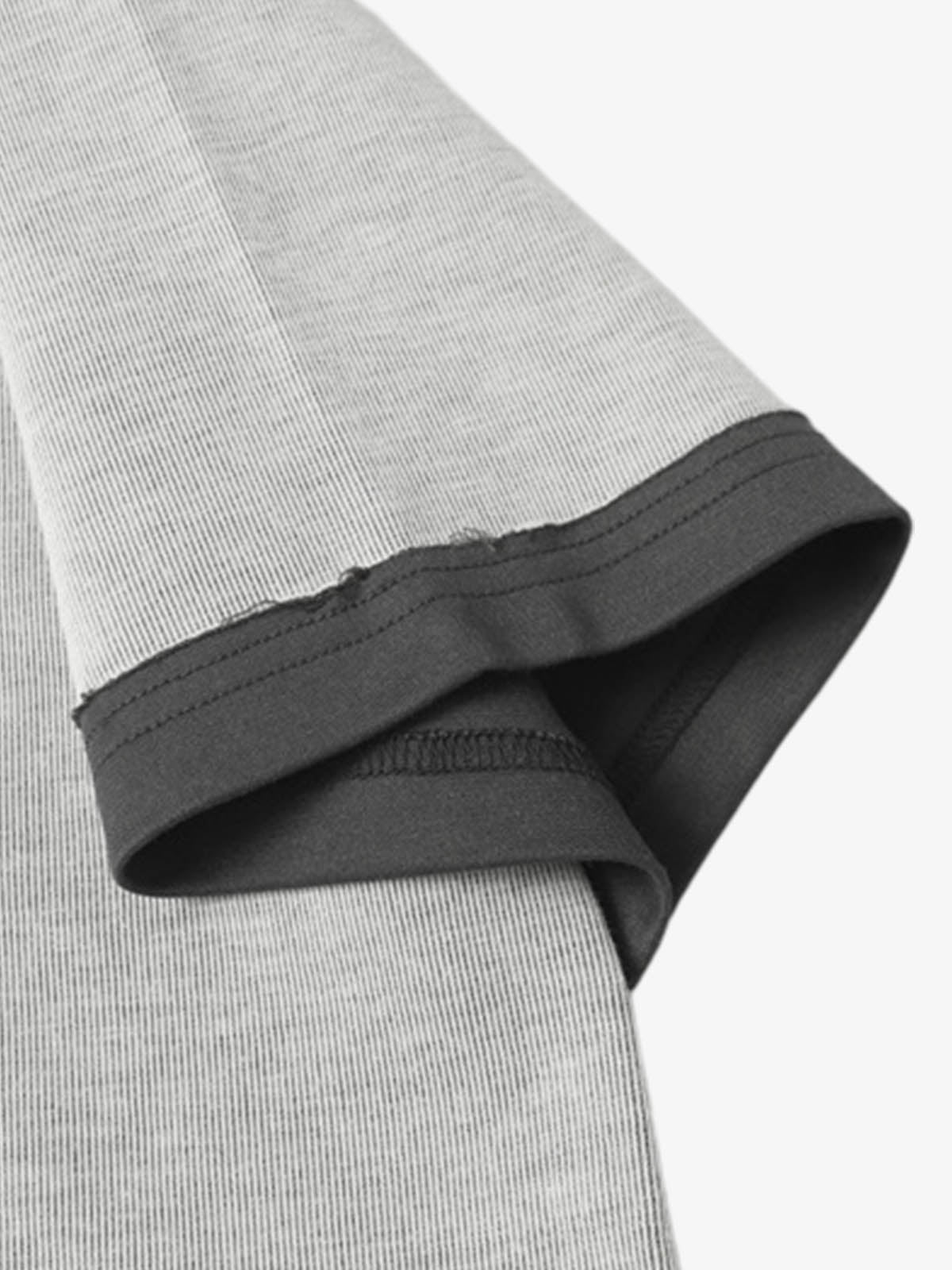 Vintage Distressed Washed Gradient Short-sleeved T-shirt 