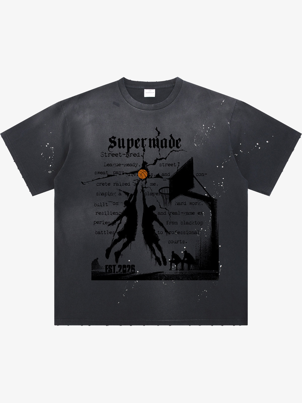 thesupermade Street Basketball  training pattern T-Shirt 