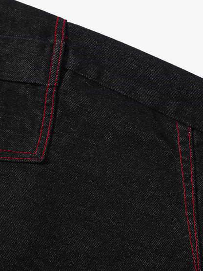 High-Waisted Wide-Leg Cargo Pants with Unique Pocket Design 