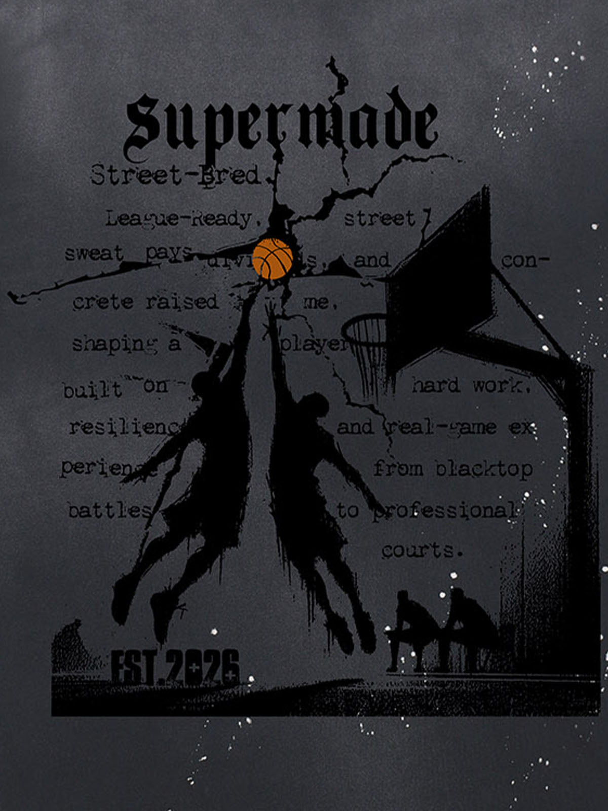 thesupermade Street Basketball  training pattern T-Shirt 