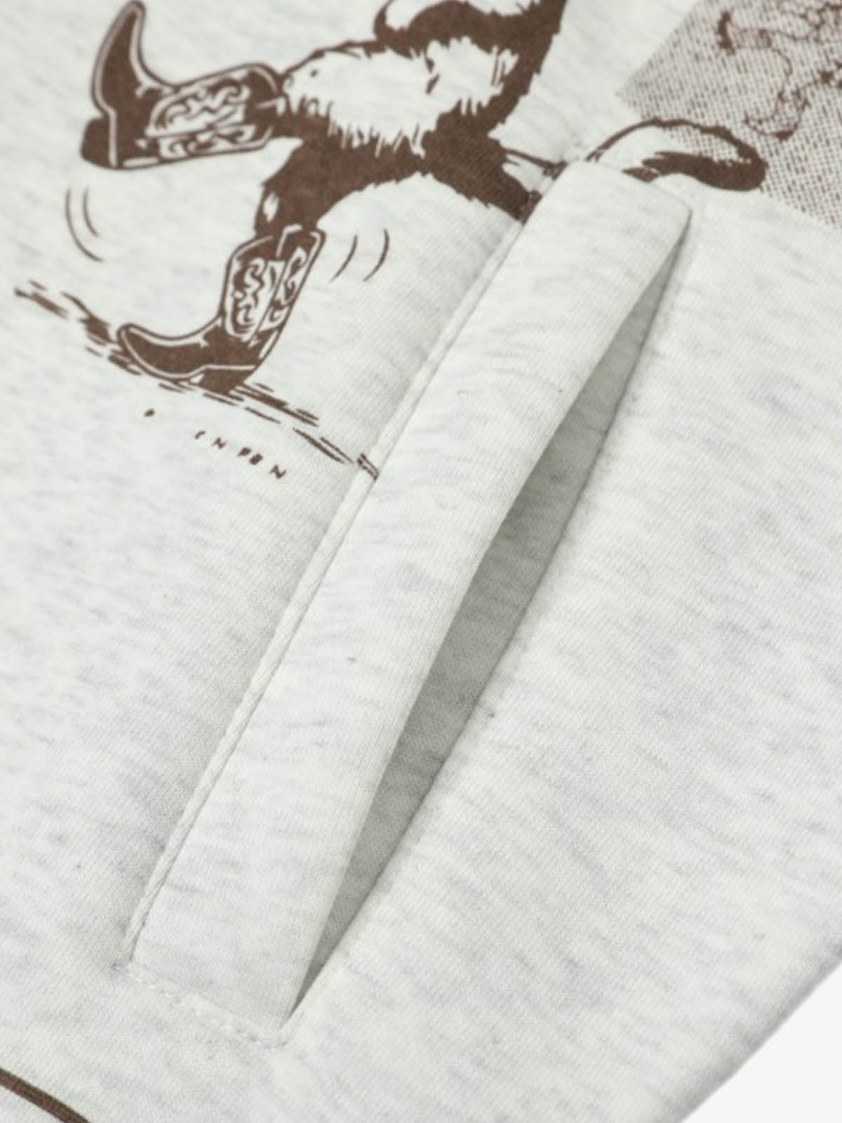 Stylish Graphic Hoodie with Unique Artwork and Fleur-de-Lis Design 