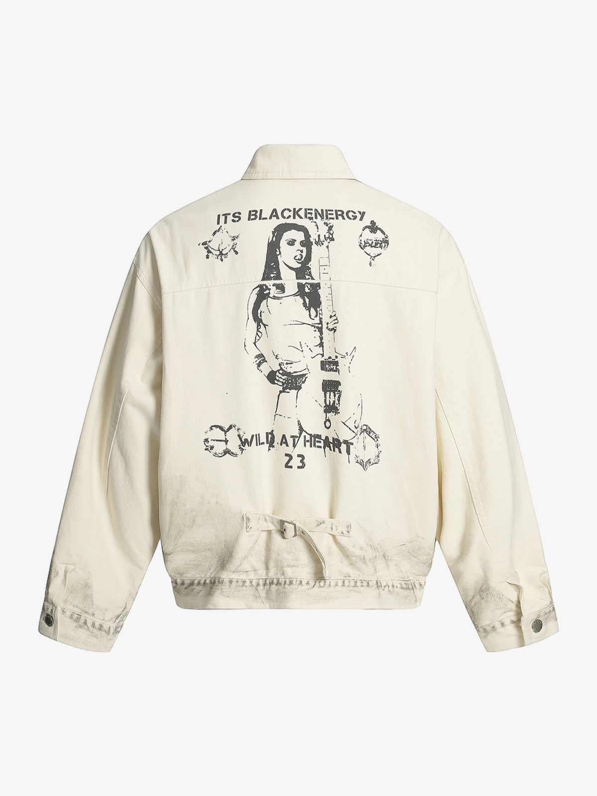 Street Hip-Hop Portrait Print Graphic Jacket 