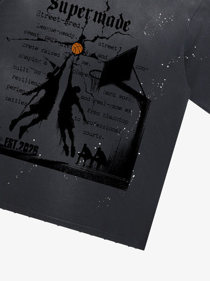 thesupermade Street Basketball  training pattern T-Shirt 