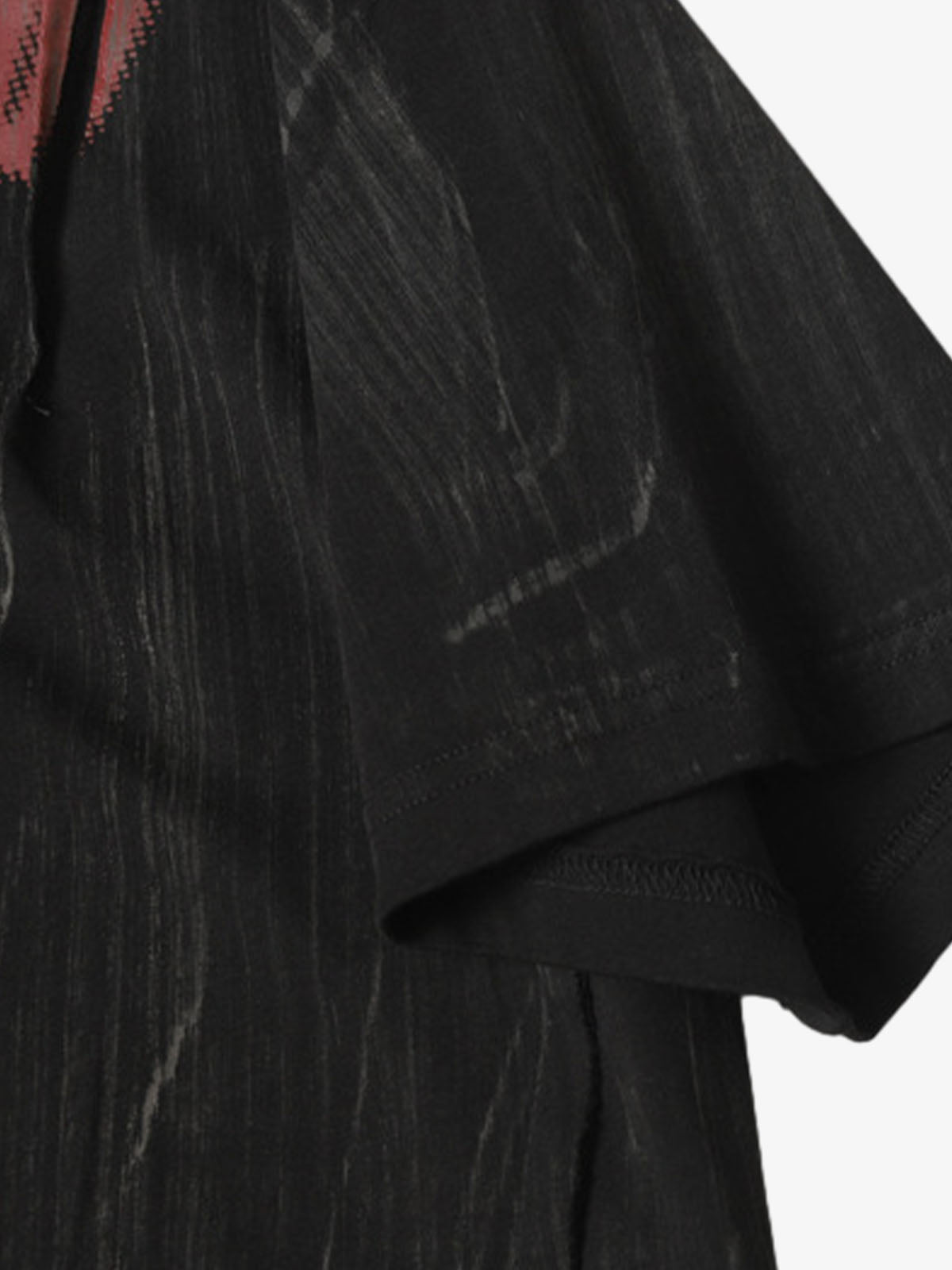 Painted Distressed Print Short-sleeved T-shirt 