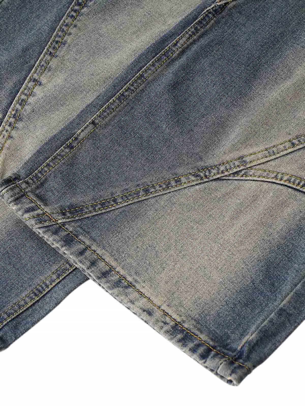 Thesupermade Washed Distressed Baggy Jeans - 2233 