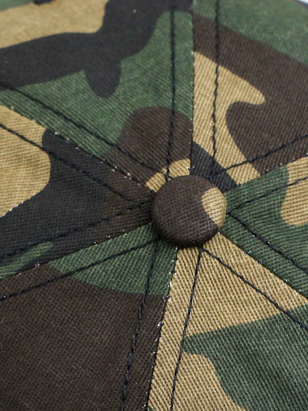 Cotton Blend Pink Camouflage Baseball Cap with "God's Favorite" Embroidery 