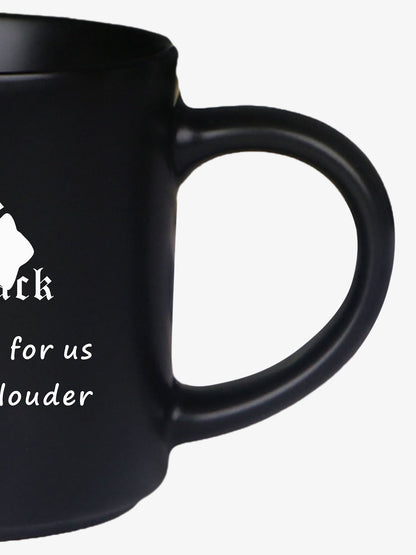 Bold Cross Design Mug for Coffee Enthusiasts 