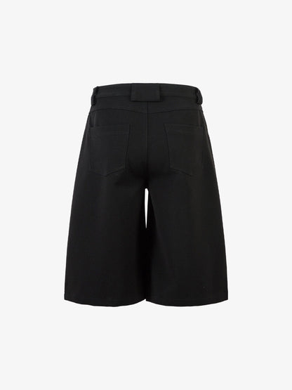 Retro Niche Patchwork Suit Shorts 