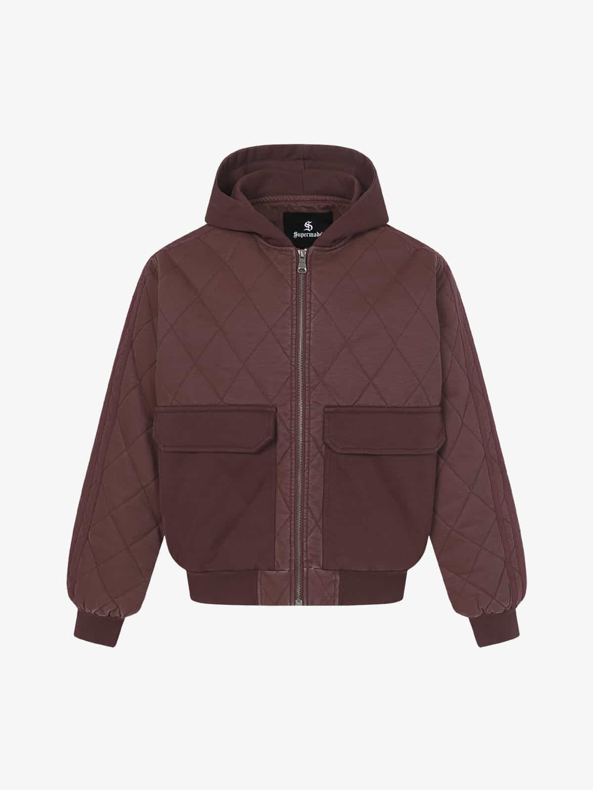 Quilted Hooded Jacket with Pockets - Perfect for Casual and Outdoor Wear 