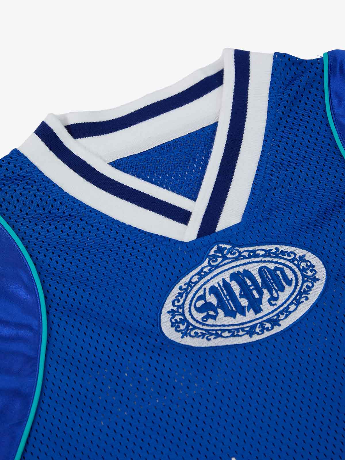 Supermade American Gothic Font Satin Mesh Jersey?