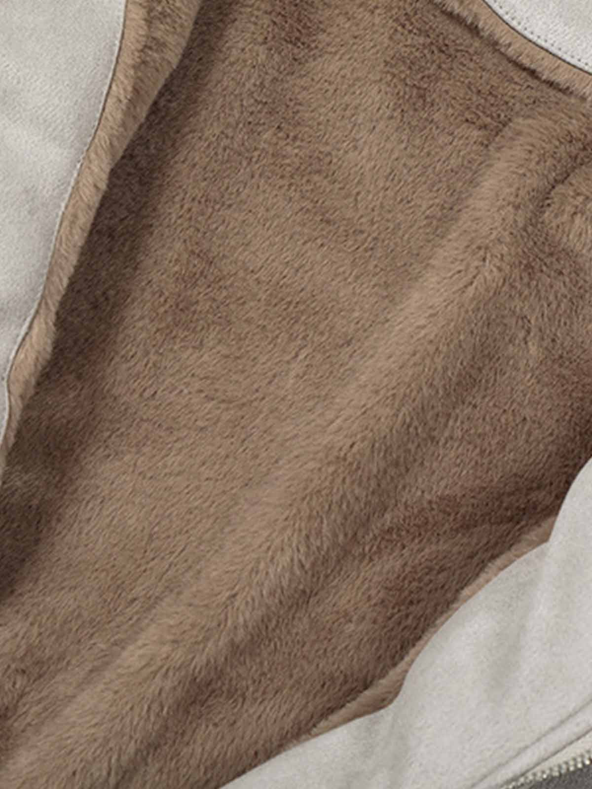 Stylish Faux Fur Collar Jacket for Men and Women - Perfect for Casual and Trendy Looks 