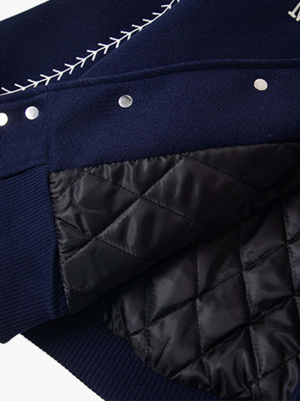 Baseball Stitch Embroidered Varsity Jacket