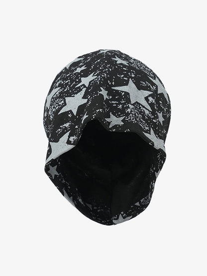 Stylish Star-Print Beanie for All Seasons - Trendy and Versatile Headwear 