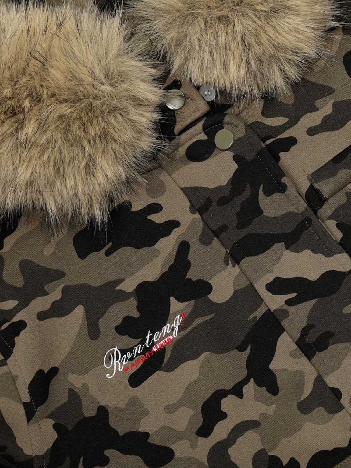 Camouflage Print Quilted Jacket for Men - Stylish and Versatile Winter Outerwear 