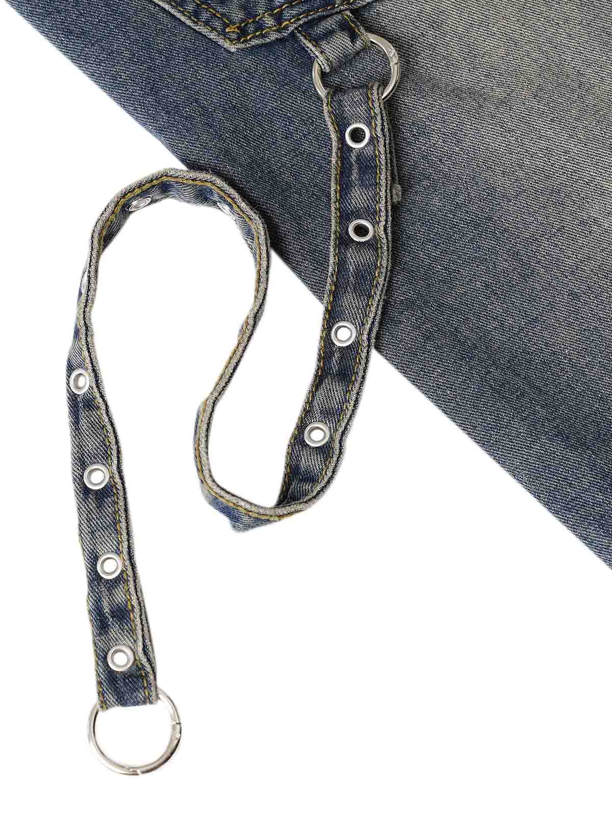 Thesupermade Washed Distressed Baggy Jeans - 2233 