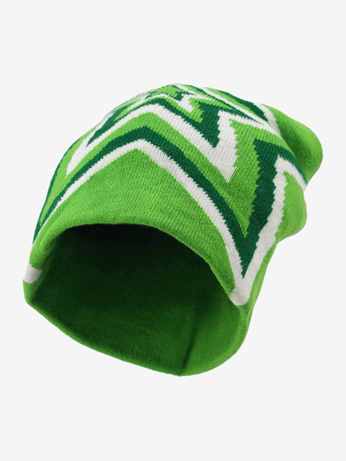 Multiclolor Star Pattern Knit Beanie Hat 