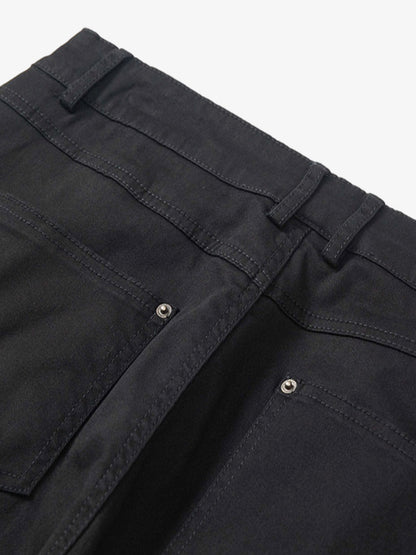 Technical Style Flared Cargo Casual Pants 