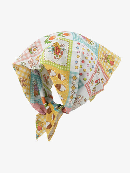 Cotton Floral Print Bandana Scarf for Women - Vintage Style Headwear with Soft Comfort and Classic Pattern?