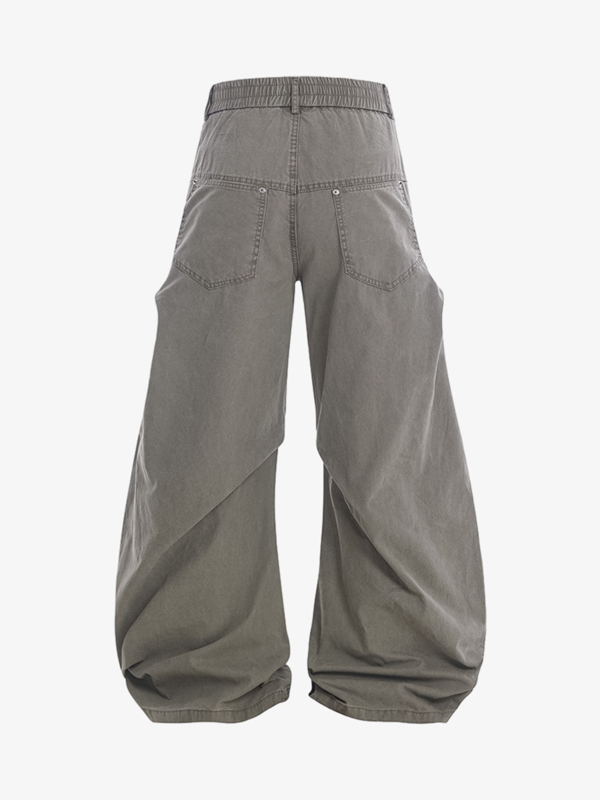 Vintage Distressed Pleated Barrel Pants 