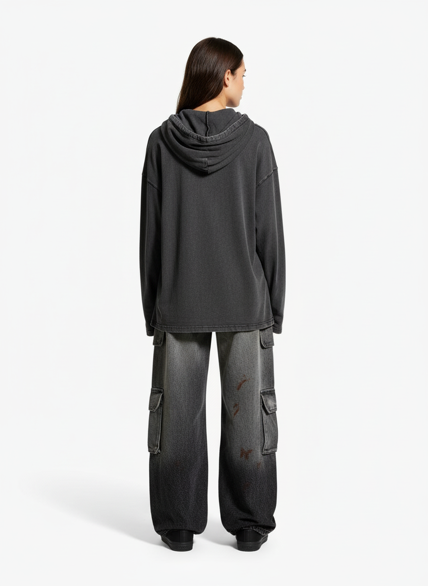 Wasteland Heavy Washed Distressed Tie-Dye Work Jeans