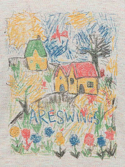 Colorful Village Print Long Sleeve Top for Women - Perfect for Casual and Festive Occasions 