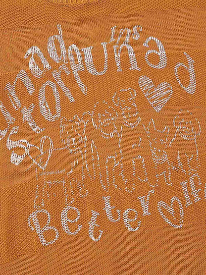 Stylish Graphic Print Sweater for Everyday Wear 