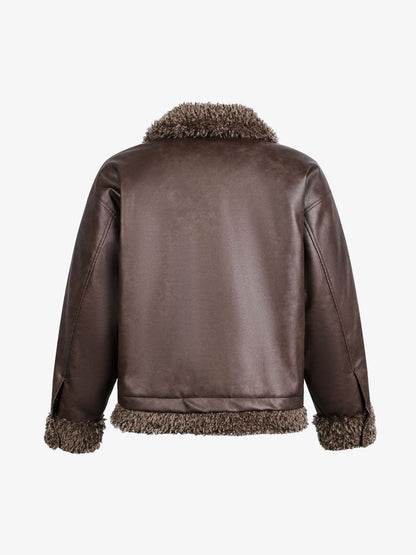 Stylish Faux Fur Trimmed Jacket for Winter Warmth and Fashion 