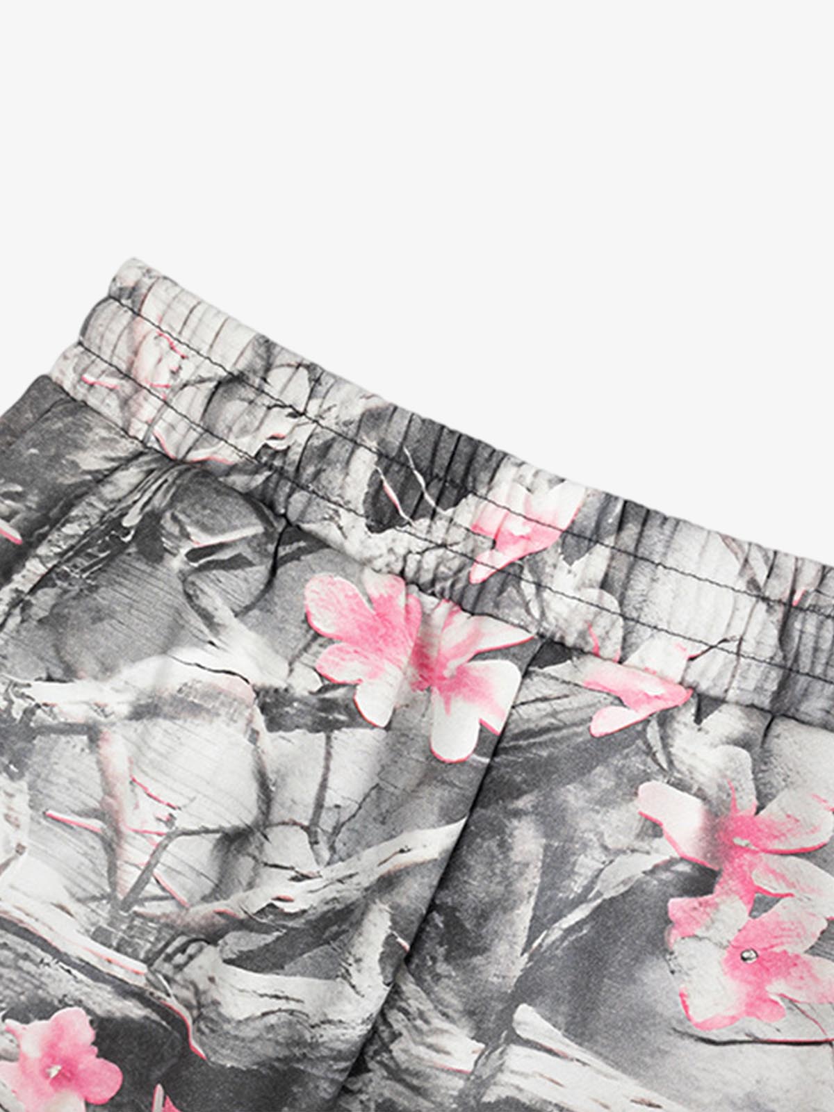 Gothic Devil Graphic Fleece-Lined Wide-Leg Sweatpants 