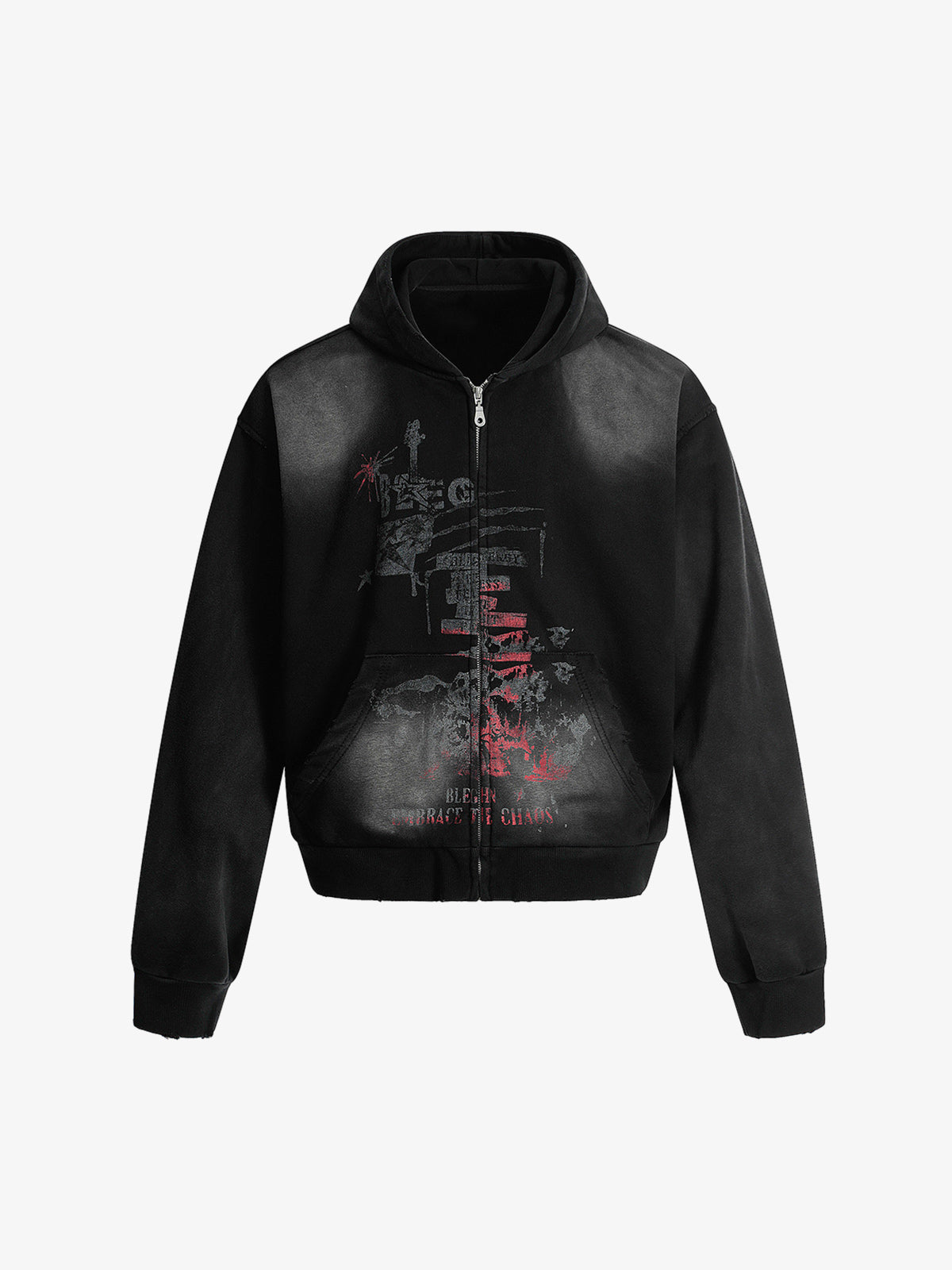 Street Spray Paint Print Hoodie 
