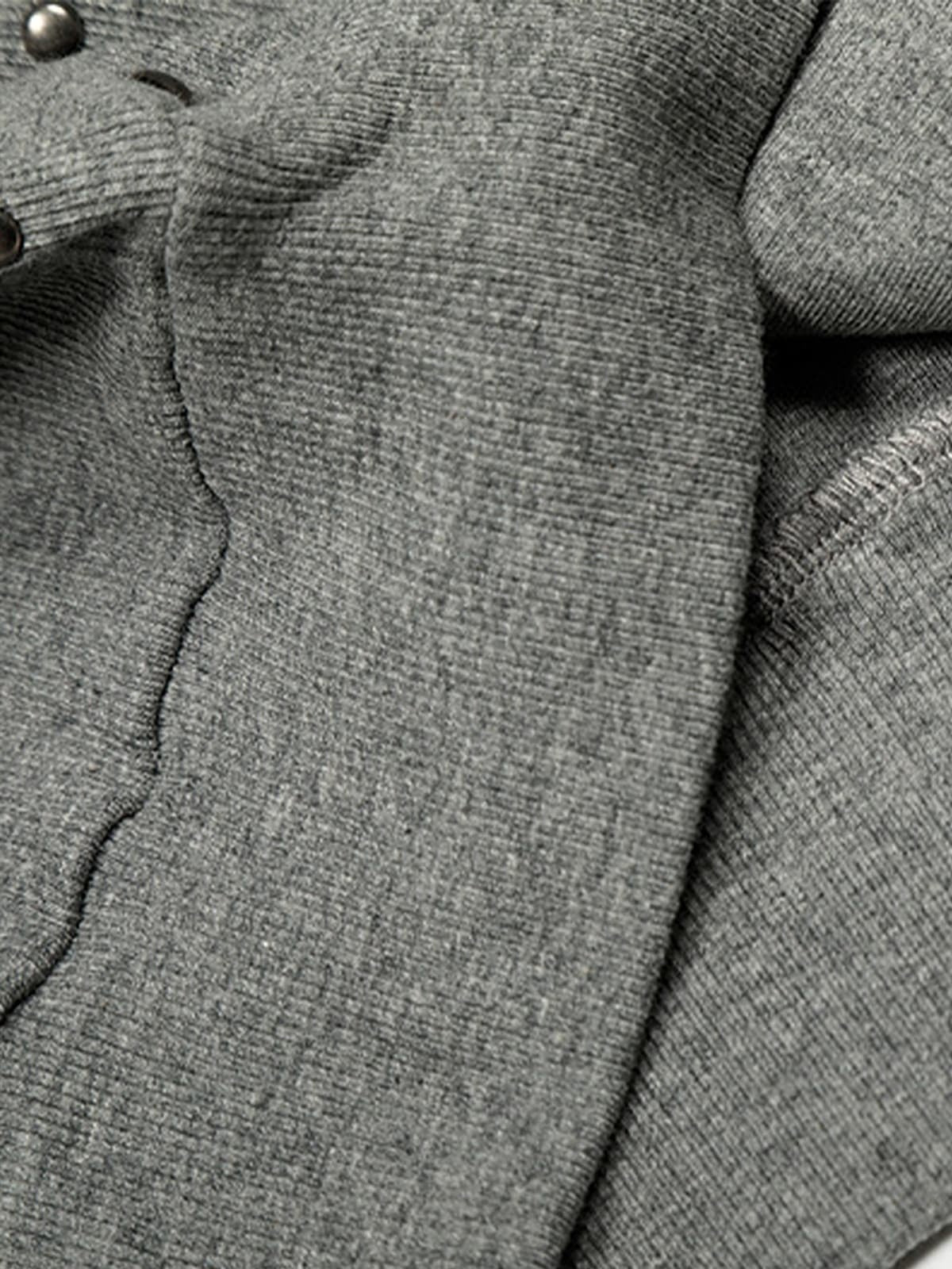 Studded Detachable Fur Hooded Jacket