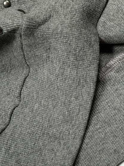 Studded Detachable Fur Hooded Jacket