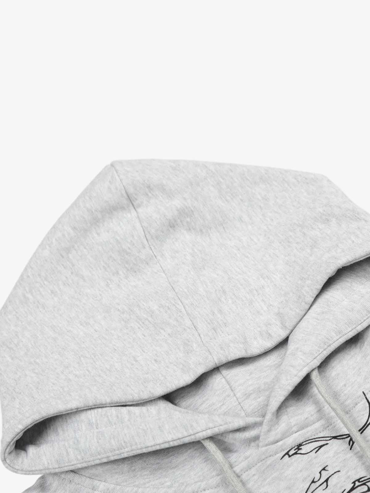 Embroidered Graphic Studded Hoodie and  Wide Leg Sweatpants Set