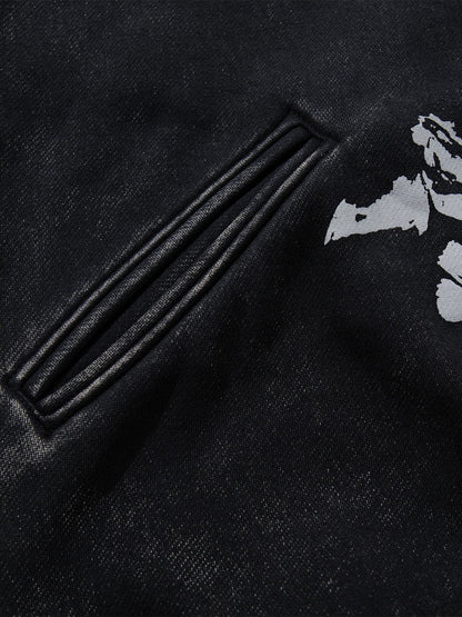 Skull Pattern Knit Sweater for Bold Fashion Statements 