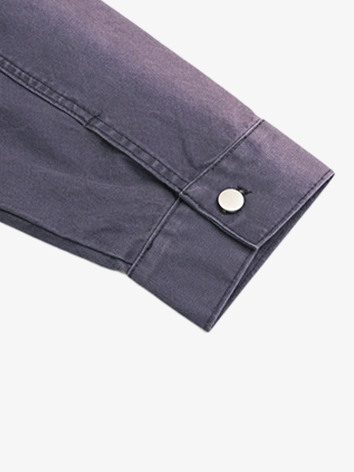 Washed Gradient Embroidered Zip Jacket 