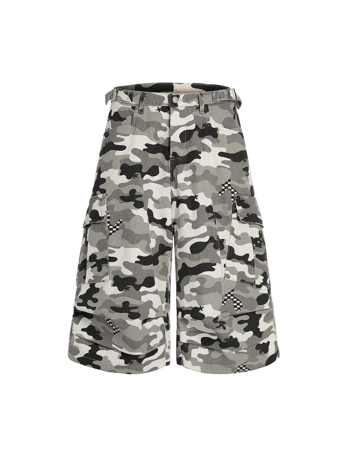Camouflage Multi-pocket Cargo Jorts 