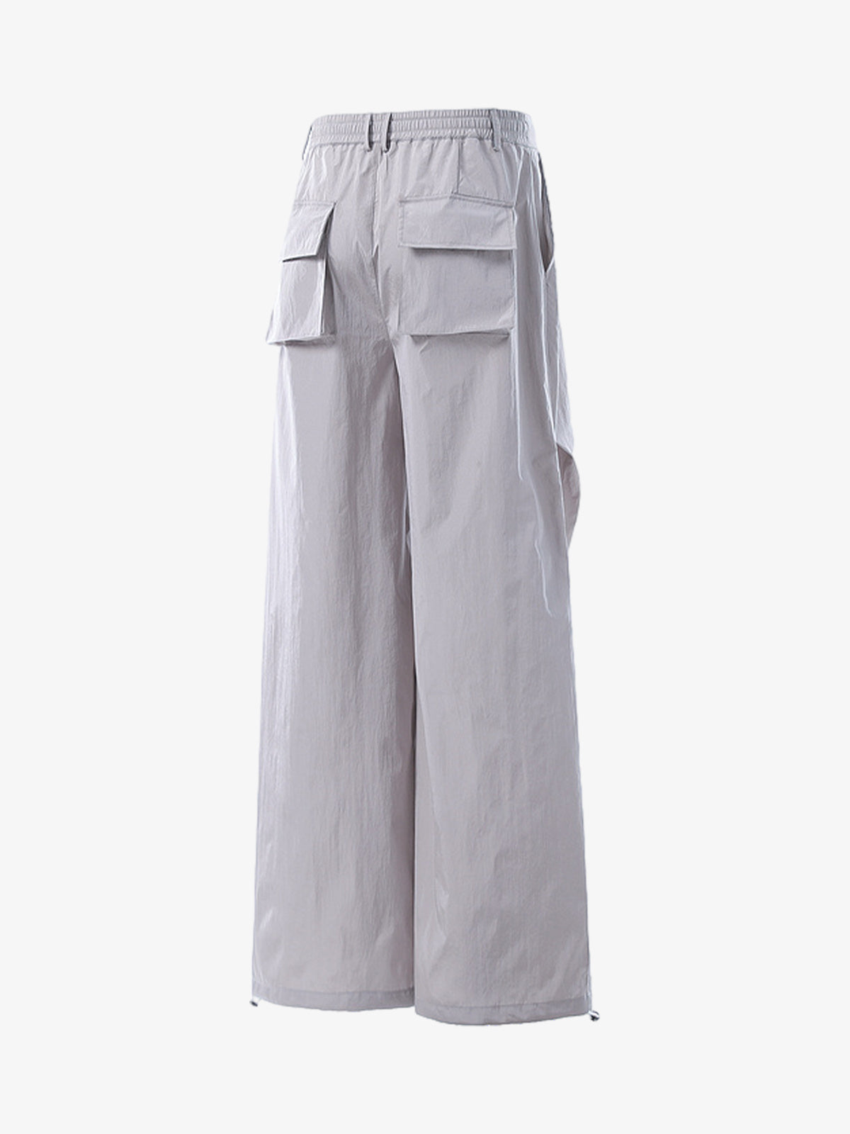 Vintage Drawstring Draped Embroidered Wide Leg Pants 