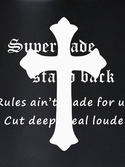 Bold Cross Design Mug for Coffee Enthusiasts 