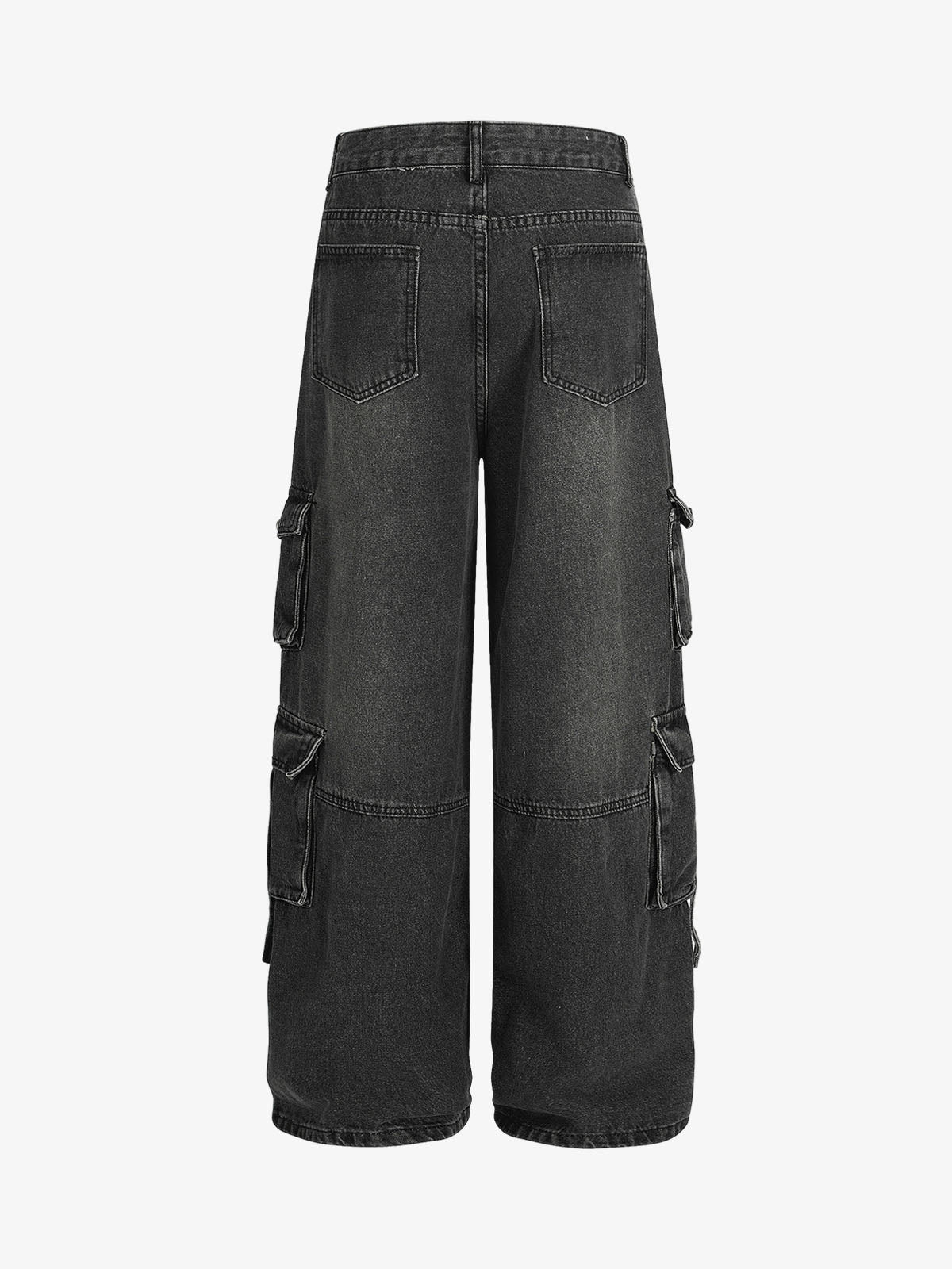 Retro Ripped Cargo Jeans 