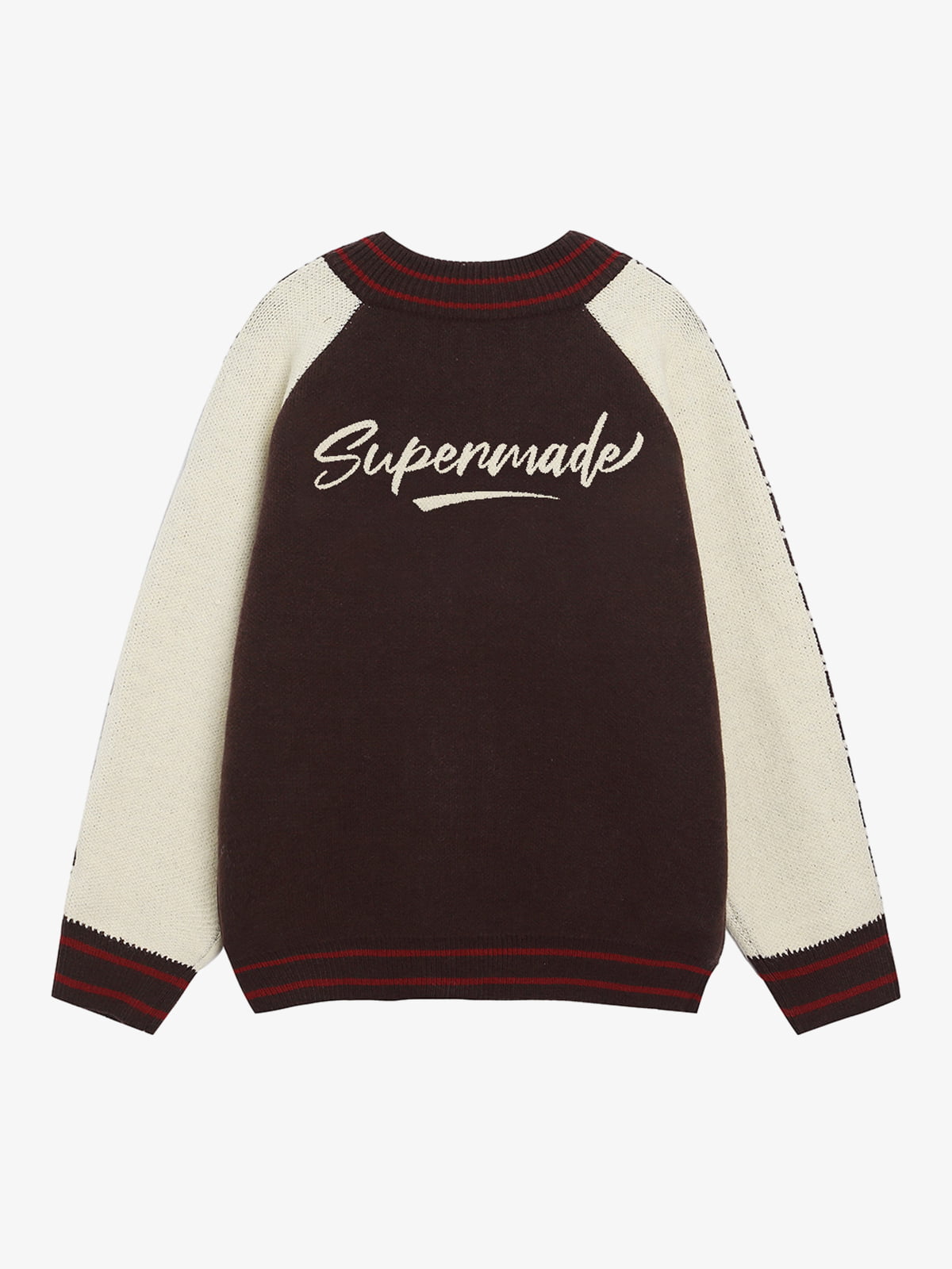 Stylish Contrast Panel Zip-Up Sweater for Casual Wear 